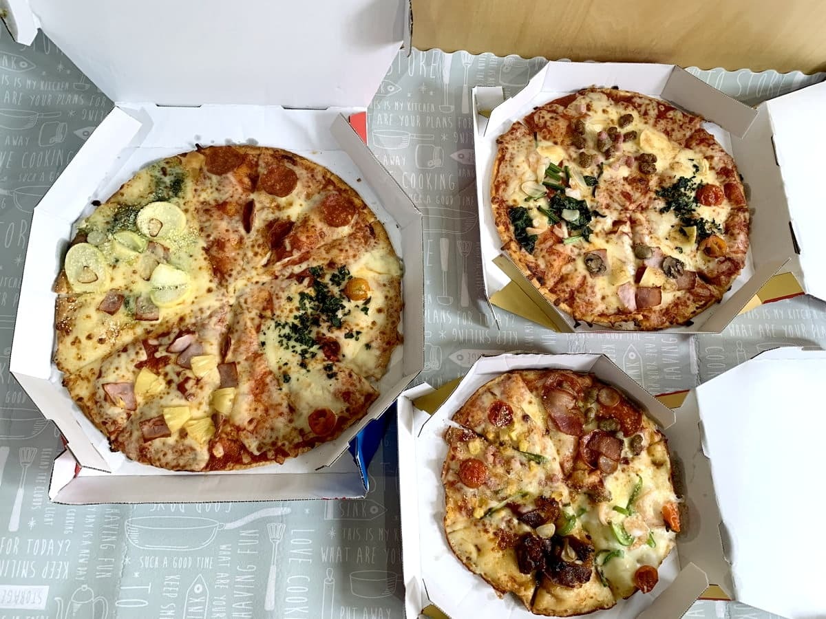 ドミノピザ ピザ3サイズ