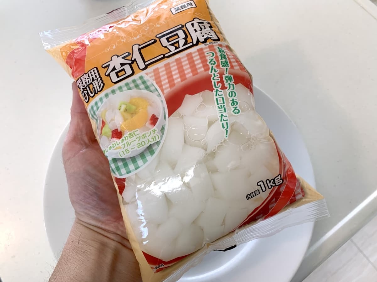 業務スーパー 業務用ひし形杏仁豆腐