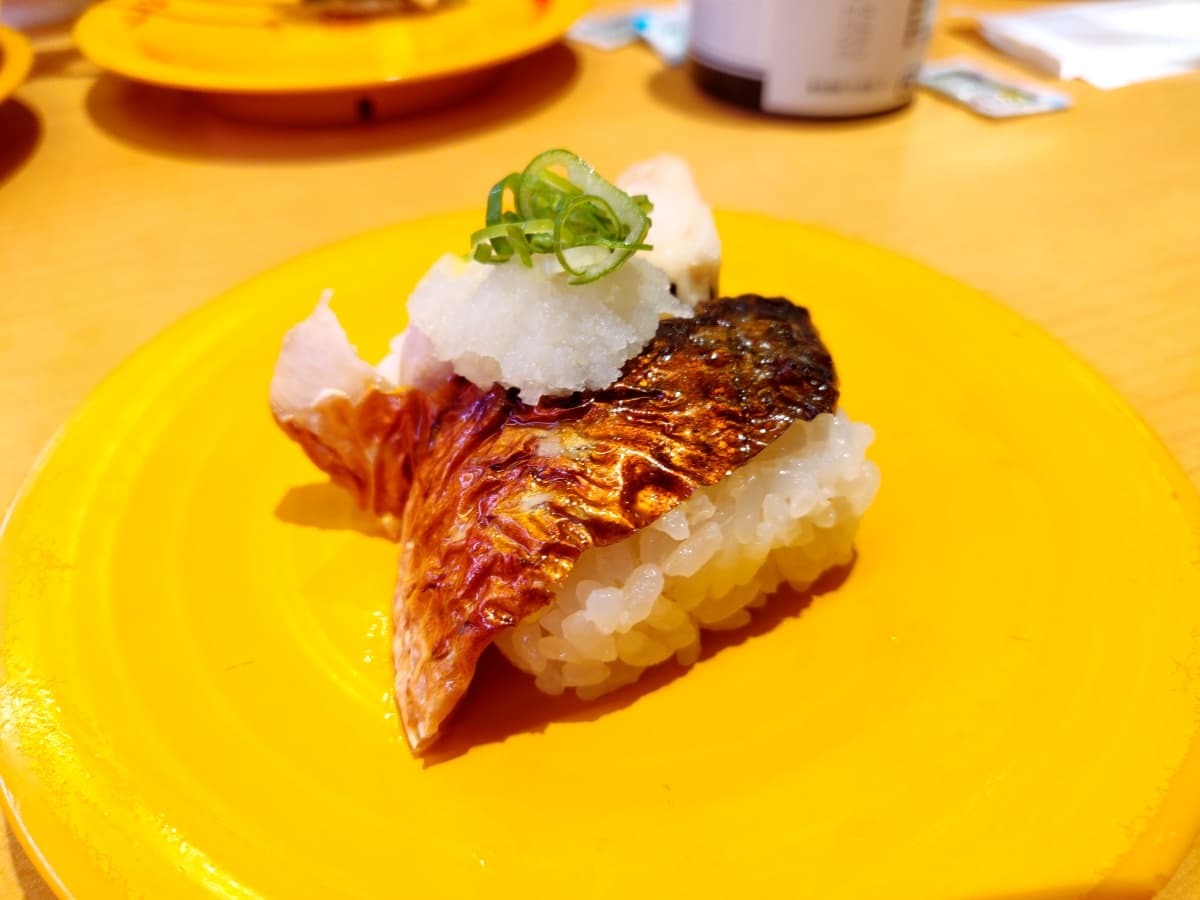 スシロー  焼き鯖寿司