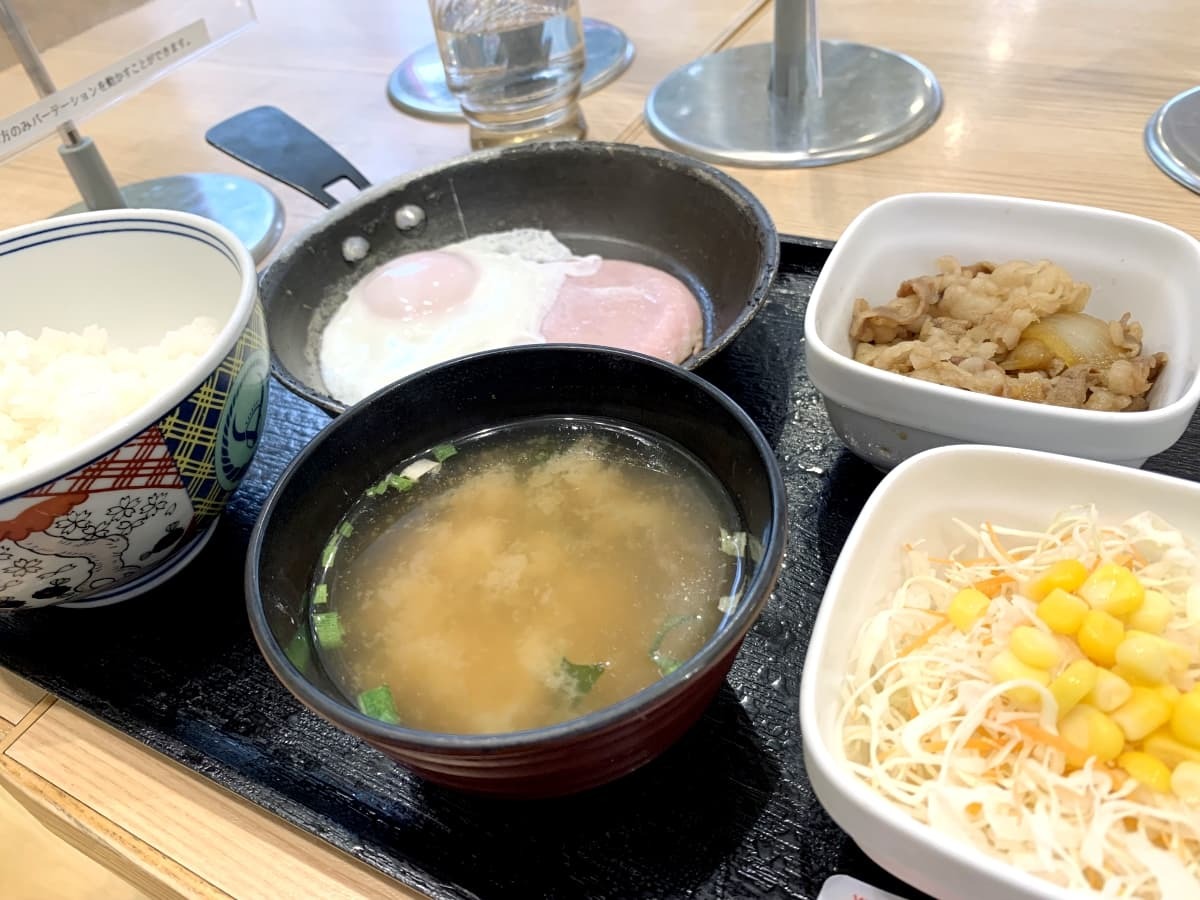 吉野家 朝食の味噌汁